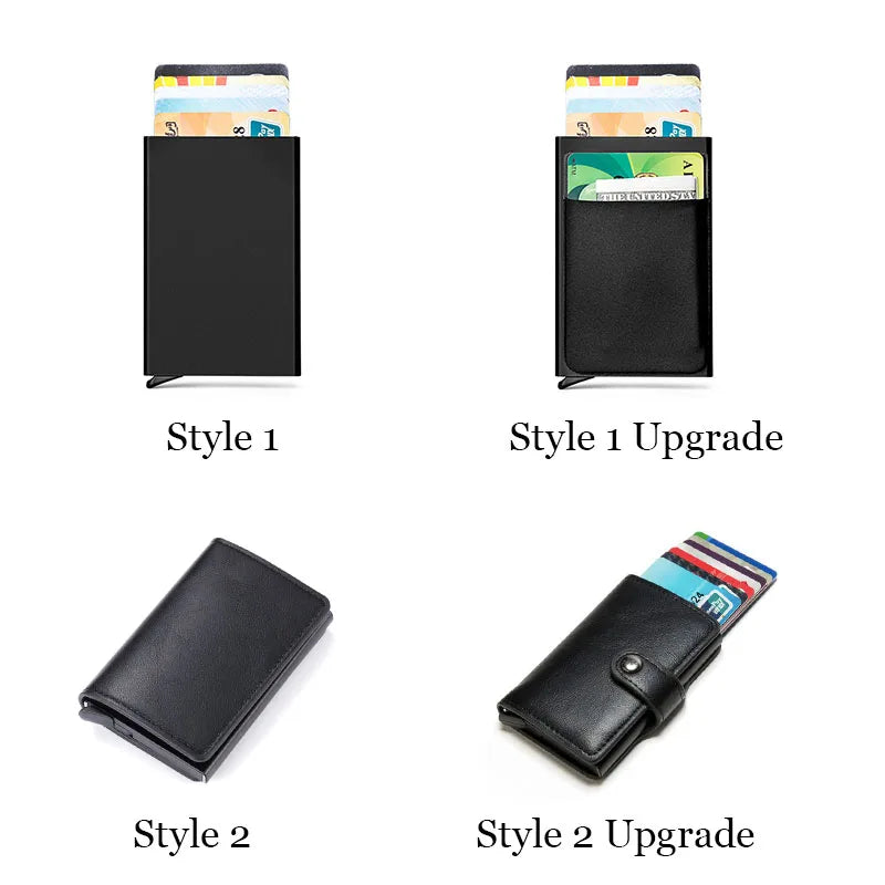 carteira anti-furto para melhor segurança dos seus cartões de crédito e dinheiro
Men's Rfid Anti-theft Safe Smart Thin Slim Smart Wallet Credit Card Holder Women Luxury Brand Design Business Cardholder Purse