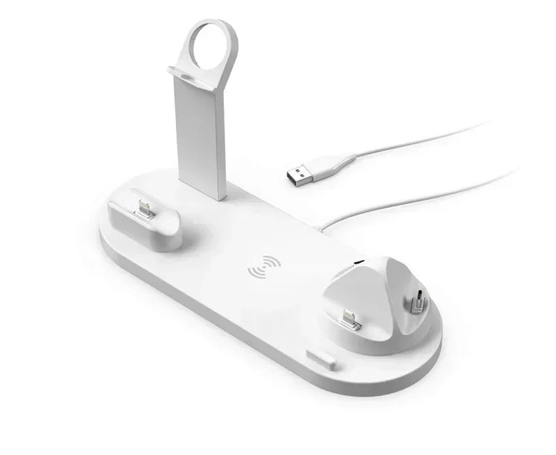 Rápido carregador sem fio Stand Pad para iPhone, iPhone 16, 15, 14, 13, 12, 11, Apple, relógio, Airpods, carregadores de mesa telefone, carregamento rápido Dock Station