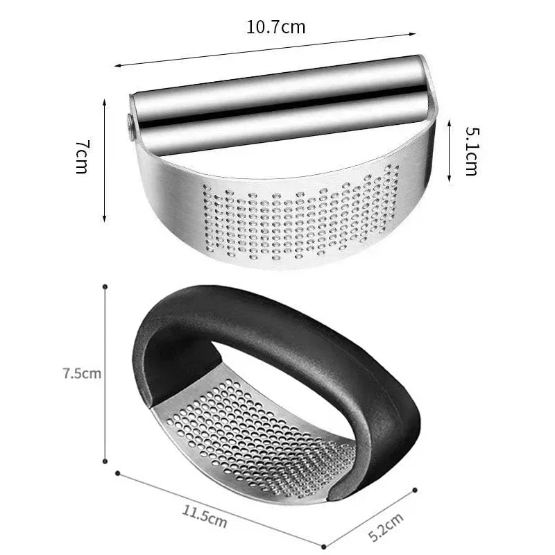 ESMAGADOR DE ALHO MULTIUSO ( Multi-Function Manual Garlic Press, Aço inoxidável curvo imprensa, moagem Slicer, Chopper, Home Cooking Gadgets Ferramenta )