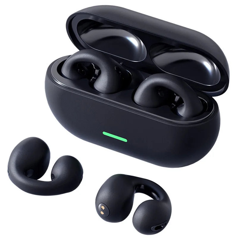 Fones De Ouvido De Condução Óssea Sem Fio, Bluetooth Headset, Ear Music, Cancelamento De Ruído, HD Chamada, Sports Gaming Fone De Ouvido, 5.3